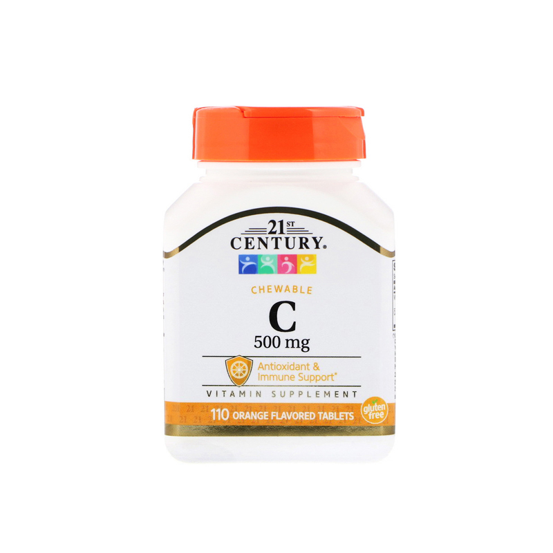 Витамин C 21st Century Vitamin C Orange Flavored 500mg 110tabs